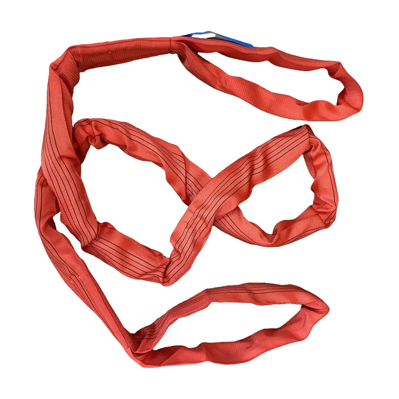 High-end Round Sling with Double Eyes- Medeer Eye&Eye Polyester Loading Sling - Lifting Capacity 5 Ton